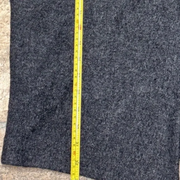 Ann Taylor Wool Blend Gray Open Front Coatigan Dolman Sleeve Medium - Picture 7 of 7